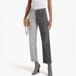 EB Denim Dual-Tone Black and Gray Upcycled Winona Jeans